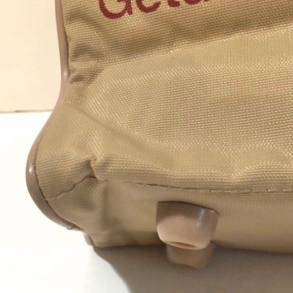 NEW ‘70s Authentic Vintage TWA Airlines Travel Bag Carry On Taupe Red Co… - Picture 3 of 12